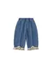 Roupas Infantis de Huzhou Zhili: Calças Soltas para Bebês, Calças de Banana, Jeans para Meninas com Barra de Renda