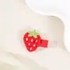 Acessórios de Cabelo Infantis Europeus e Americanos Transfronteiriços, Presilhas de Cabelo de Frutas Desenho Animado para Bebês, Acessórios de Cabelo para Meninas Que Não Danificam o Cabelo, Presilhas para Franja Lateral, Enfeites de Cabelo