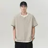 [Protección solar y protección UV UPF50] Secado rápido, tacto fresco nueva camisa de algodón negra de manga corta para hombre de verano 2026
