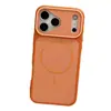 Funda Magnética de Epoxy de Dos Tonos para Teléfono Adecuada para Apple 17 Pro Max Funda Suave iPhone 16 Lente Protectora Material del Teléfono