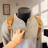 Suéter para hombre estilo americano con cuello Henry para otoño e invierno, corte limpio, estilo casual, capa base de punto de alta gama