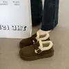 Zapatos Birkenstock de Felpa con Suela Gruesa para Mujer 2026 Nuevos Mocasines Otoño/Invierno Zapatos de Algodón Birken Zapatos de Algodón Cálidos para la Nieve