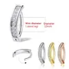 Traje de 5 Piezas de Anillos para Ombligo Europeos y Americanos Joyería de Perforación Simple Clásica Combinación Anillo de Ombligo Redondo con Circonita Incrustada Venta al por Mayor Transfronteriza