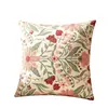 Funda de Almohada Retro Colorida Floral de Venta Caliente Transfronteriza, Patrón Floral Fresco para Decoración de Primavera y Verano, Funda de Cojín para Sofá y Cabecera
