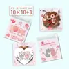 Oso Pequeño Amor Oposición Bolsa Autoadhesiva Bolsa de Plástico Transparente Bolsa de Empaque Transparente Serie del Día de San Valentín de Amazon Bolsa para Dulces