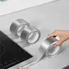 Fita adesiva larga para frestas de fogão, filme à prova de óleo para pias e vasos sanitários, fita de costura decorativa, fita em rolo à prova de óleo