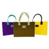 Nova Bolsa de Feltro Colorida com Design de Cor Contrastante, Bolsa de Feltro Promocional, Bolsa de Compras de Feltro Colorida para Presente