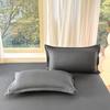 Funda de almohada de color liso individual dormitorio de estudiante lijado cómoda transpirable funda de almohada transfronteriza funda de almohada hotel al por mayor