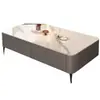 Juego de Mesa de Café y Mueble de TV de Cristal para Sala de Estar, Diseño Moderno y Sencillo para Espacios Pequeños, Elegante Combinación de Mueble de TV con Superficie de Cristal