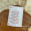 Nuevo Pasador de Tela a Cuadros Florales Dulces para Niños, Pasador Dopamina para Flequillo Lateral, Pasador de Flequillo Estilo Simple Coreano para Niñas