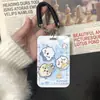 Porta-Cartão Fofo Jiikawa Capa Protetora para Cartão de Estudante, Cartão do Campus, Cartão de Refeição, Crachá Corda para Pendurar no Pescoço para Cartão de Ônibus/Metrô