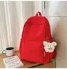 Nova Mochila Estilo Japonês Ins de Alta Qualidade, Fresca e Doce, Colorida como Doce, com Laço para Alunos do Ensino Fundamental e Médio, Mochila Leve