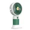 Novo Mini Ventilador Portátil com Design de Flor Fofa, Mini Ventilador de Desenho Animado, Ventilador Silencioso Portátil para Mesa com Cordão