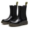 Cross-border 2976 botas Chelsea Women's Hi mid-calf Martin botas femininas de couro britânico casual plus size sapatos de couro