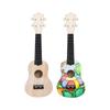 Ukelele diy 21 pulgadas 23 pulgadas guitarra pequeña hecho a mano casero material pintado pintura a mano madera grafiti