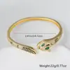 Moda Europea y Americana Creativo Pulsera de Leopardo Cobre Microincrustaciones Circonita Pulsera de Gama Alta para Hombres y Mujeres