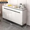 Aparador de Luxo Leve Uso Doméstico Montado na Parede Integrado Simples Moderno Armário Multifuncional de Armazenamento Sala de Estar Cozinha Armário