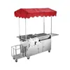 Estufa de Gas del Fabricante, Teppanyaki, Carrito de Comida Callejera Nocturna, Freidora, Carrito Multifuncional para Puesto, Equipo Estándar para Tofu Frito y Arroz Frito