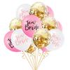 AliExpress 15 Piezas nuevo Team Bride combinación de globos de confeti color oro rosa Decoración para despedida de soltera boda