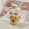 Accesorios de Resina DIY de Dibujos Animados m Gato Chef Pegamento de Crema Pasador Funda de Teléfono Hebilla de Zapato Llavero Colgante Accesorios