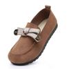 Mocasines para Mujer 2026 Primavera y Otoño Nuevo Estilo Moño Mocasines Planos Suela Suave Slip-On Zapatos Birkenstock para Mujer