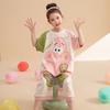 Camisón de verano para niñas, fino, de algodón puro, para bebés, niños medianos y grandes, antipatadas, bonito pijama de manga corta de una pieza con protección para el vientre para niños