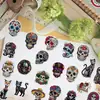 50 Piezas Fronterizos México Día de Muertos Calavera Graffiti Pegatinas Decoración para Guitarra Cuaderno Equipaje DIY Impermeable