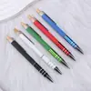 Caneta Esferográfica Ecológica Inovadora Tubo de Papel Madeira de Bambu Bola de Metal com Refil Retrátil, Caneta de Presente Promocional, Personalizável com Logo, Caneta de Metal Tubo de Alumínio