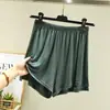 Novos shorts de modal de cintura alta para o verão para mulheres, calças casuais soltas, pijamas finos, calças saia, roupas de casa, tamanhos grandes