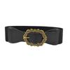 Cinturón estilo coreano para mujer, falda combinable, camisa de traje, cintura elástica retro, sello de cintura ancha, decoración exterior de cintura