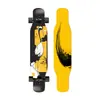 Skate Longboard de 44 Pulgadas para Principiantes, Hombres y Mujeres, Adultos, Tabla de Baile Doblemente Curva Profesional, Monopatín de Cuatro Ruedas de Madera de Arce para Jóvenes