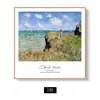 Monet Pintura Famosa Nascer do Sol Restaurante Pintura Decorativa Pintura a Óleo Pintura Sala de Estar Parede Atrás do Sofá Nórdico Moderno Simples