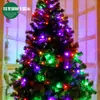 Suministros para Decoración Navideña Cuentas de Lámpara Led Cadena de Luces Luces Luminosas Luces de Color Cálido Decoración de Árbol de Navidad Luces Intermitentes Enchufables