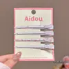 Pinza para el pelo impresa con un toque de alta gama, exquisita pinza de cocodrilo para mujer, adecuada para lavarse la cara, maquillaje, flequillo lateral y peinado