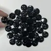 Em estoque Botão de Peixe Perolado Preto e Branco Borda Fina Malha Botão de Peixe Duas Hastes Botão de Resina Botão de Casaco