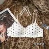 Mini sujetador invisible de lunares sin costuras para mujeres con poco busto, realzador y expansor del busto, con tirantes finos y almohadillas gruesas