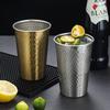 Vaso de agua de una sola capa con diseño de diamante de acero inoxidable 304 de estilo coreano, vaso para cerveza, vaso para bebidas, vaso para enjuague bucal, vaso para leche, vaso para jugo y té.