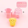 Molde para Paleta Serie Dragón de Leche Caricatura Simulada Personaje Acción Emoji Molde de Corte 3D Molde para Paleta DIY