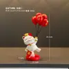 Adornos Creativos de Gato de Bolsa de la Suerte de Dibujos Animados, Jarrón de Flores, Arreglo Floral, Mesa de Comedor, Sala de Estar, Decoraciones para el Hogar, Regalo de Inauguración