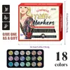 Marcadores de Tatuaje de Venta Caliente Transfronterizos, Plumas de Tatuaje Temporal para Pintura Corporal, Pegatinas de Boceto de Tatuaje Gratis, Plumas para Disfraces de Fiesta