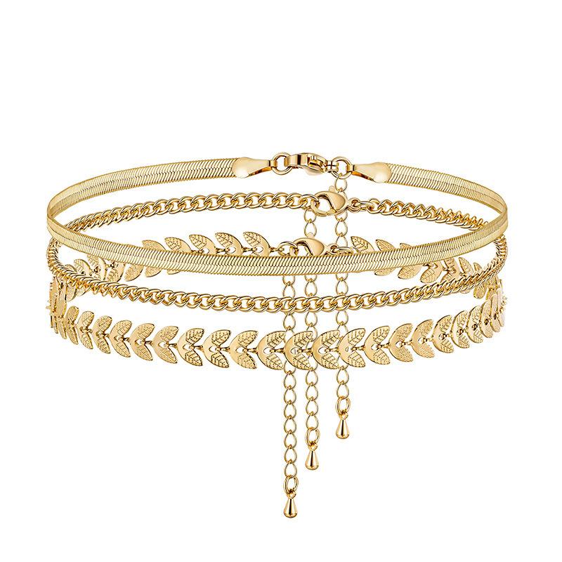 Anklet-fish bone set-01 鍓鏈琝