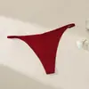 Fio Dental Sem Marca Transfronteiriço Feminino Algodão no Gancho Sexy Respirável Quente Cintura Baixa Estilo Puro Desejo de Menina Calcinha de Seda Gelada