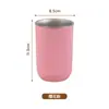 Taza de Agua de Acero Inoxidable 304, Taza de Café de Aspecto Elegante, Taza para Lavarse para Dormitorio de Estudiantes, Taza para Beber, Taza de Plástico, Se Puede Imprimir con Logo