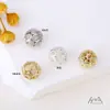 Ouro 14K Preenchido Cor Duradoura Esfera Oca DIY Artesanal Contas Redondas Acessórios para Joias Contas Espaçadoras Material para Contas de Colar e Pulseira