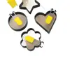 Conjunto de Ferramentas para Omelete de Aço Inoxidável, Modelo DIY para Omelete, Omelete em Forma de Coração, Ovo Poché, Bolinho de Arroz, Moedor