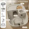 Jaula para Hámster de Tamaño Mediano, Villa de Lujo Transparente Panorámica, Nido de Hámster Dorado, Suministros para Mascotas de Ratón de Tres Líneas