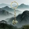 Acessórios Pingente Chaveiro Estilo Chinês Presentes Criativos Acessórios de Metal Machado de Dragão Presentes de Alto Padrão Joias de Liga