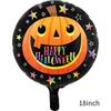 Nueva decoración de globos de Halloween globo de película de aluminio fiesta temática del festival de fantasmas diseño globo con forma de calavera