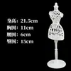 Maniquí de Corte Tridimensional Hecho a Mano Modelo Pequeño Infantil para Diseño de Ropa Exhibición de Ropa de Bebé Accesorios Muñeca Pequeña de Medio Cuerpo