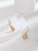Aretes Casuales Nicho Elegantes de Alta Gama Aguja de Plata S925 Zircón para Mujer Exquisitos Aretes de Perlas Clips para Orejas Sin Perforar